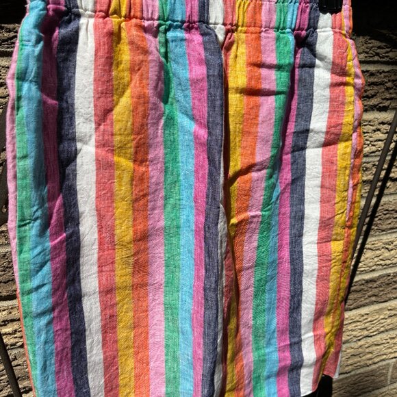 J.Crew Linen striped mini/pencil skirt, size XXS - Picture 2 of 3